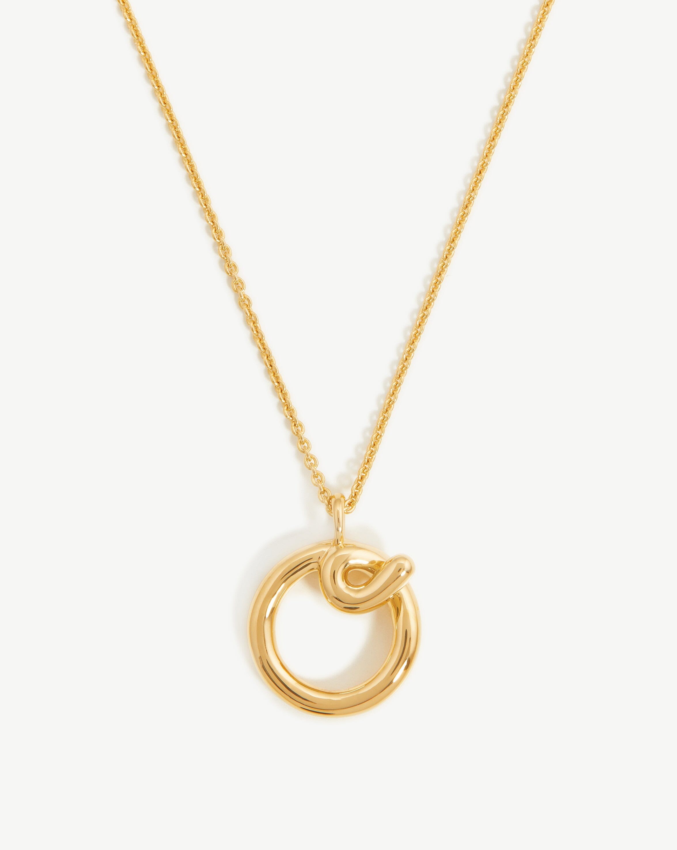 Elegant Curly Molten Initial Pendant Necklace - 18k Gold Vermeil Personalized Jewelry for Women | Perfect Gift for Birthday, Anniversary & Valentine's Day