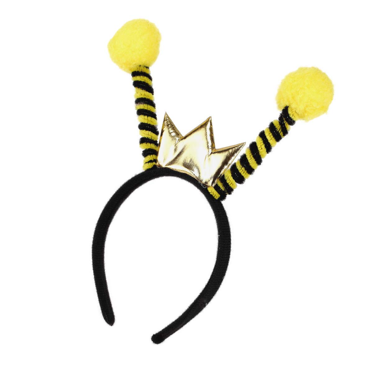 BinaryABC Halloween Bee Headband with Antenna Balls - Fun Costume Accessories for Halloween Parties & Cosplay