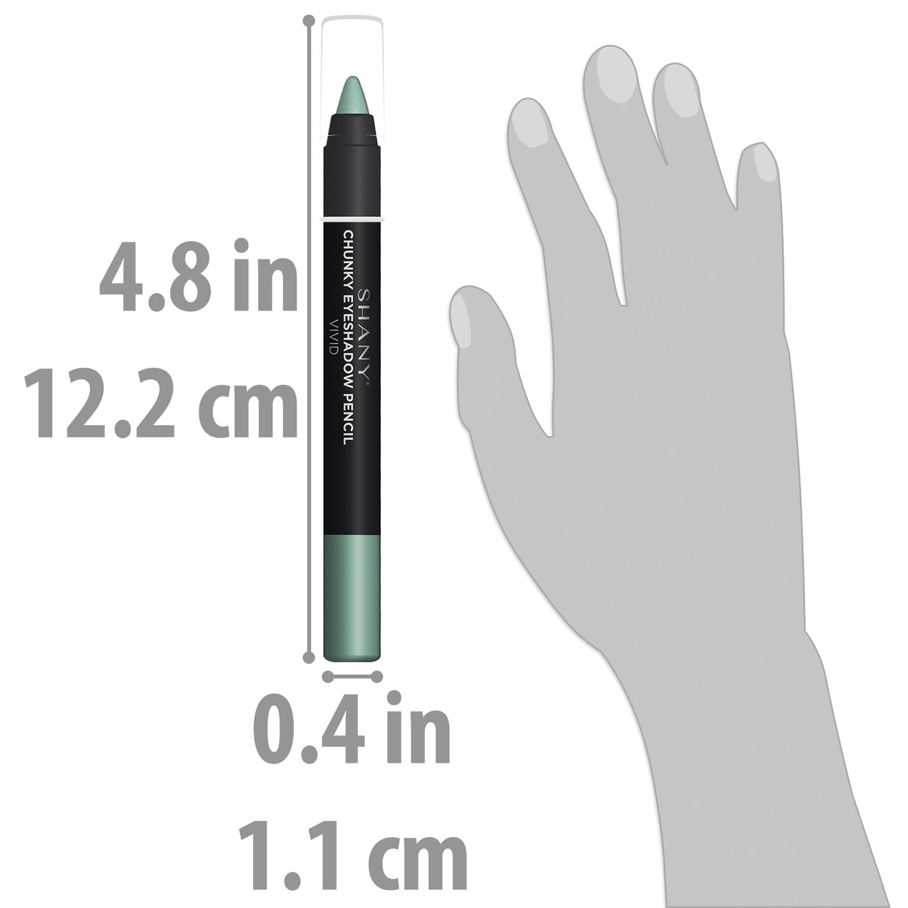 SHANY Chunky Eyeshadow Eye Pencil - Long Lasting Waterproof Eyeliner for Smokey & Bold Eye Makeup | Perfect for Party, Night Out & Special Occasions