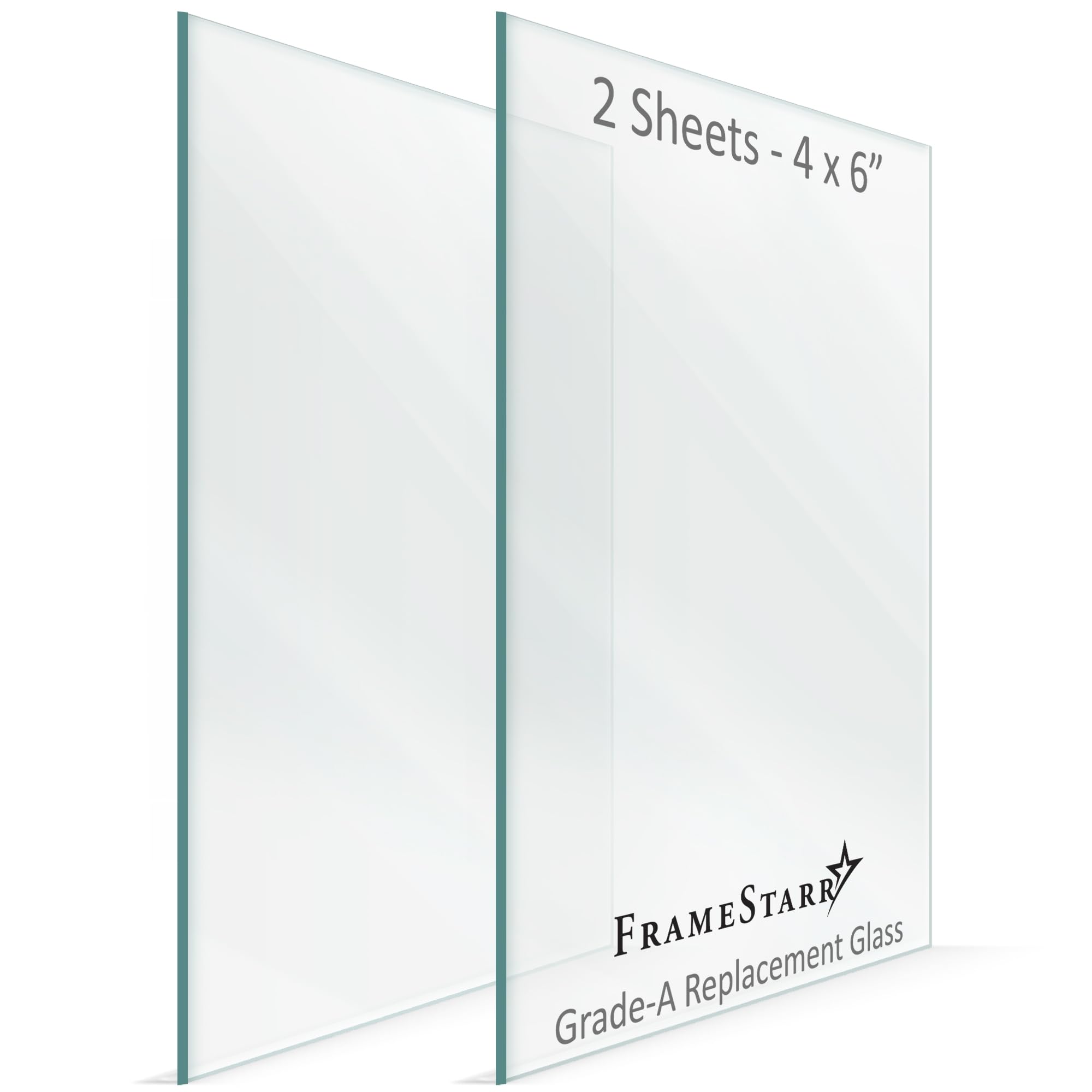 4x6 Glass Replacement - Crystal Clear 2 Pack for Picture Frames | Home & Office Decor