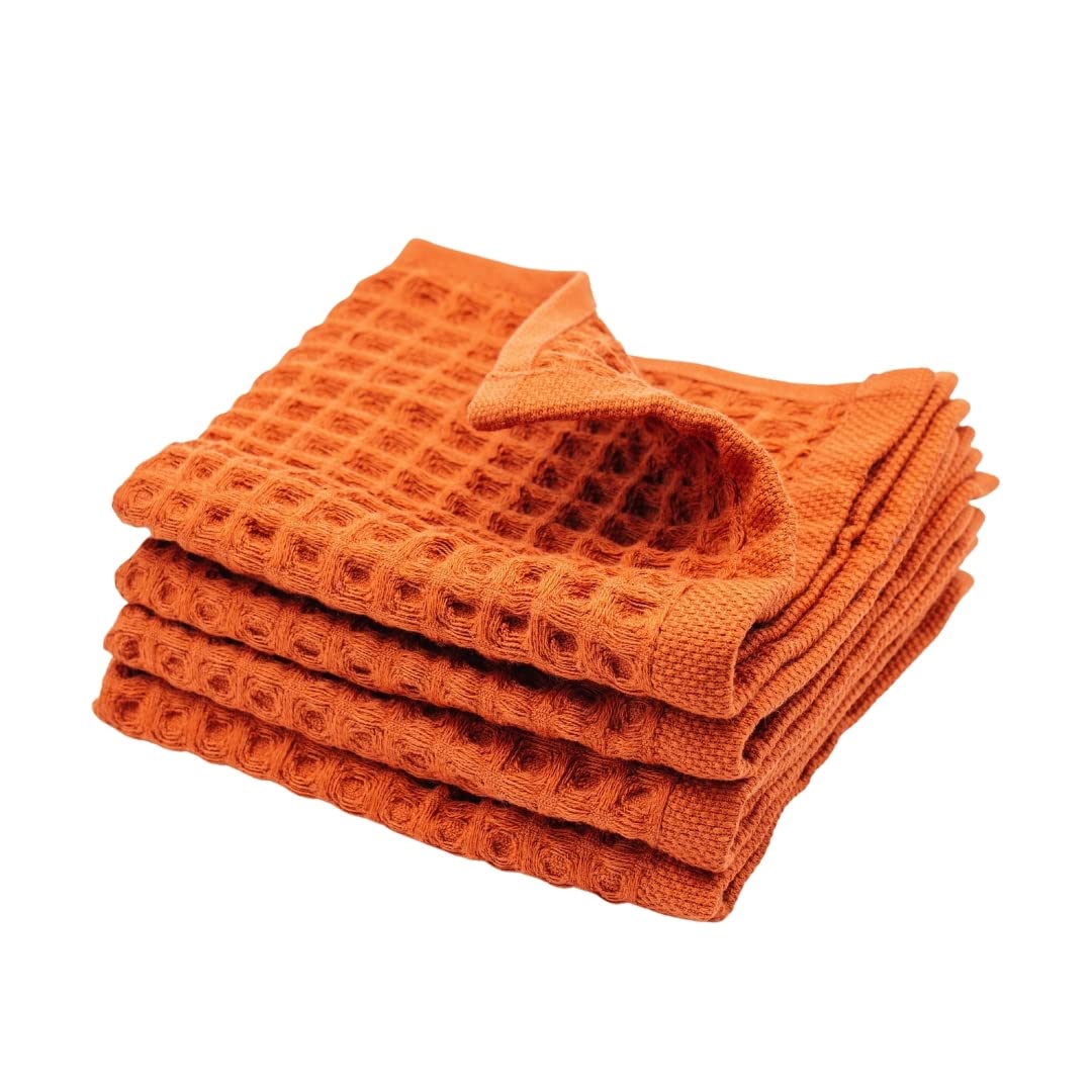 Premium Sea Me at Home Waffle Washcloths Set - 100% Turkish Cotton, Ultra Soft & Absorbent Bath Towels for Spa, Baby Care & Luxury Bathroom Essentials