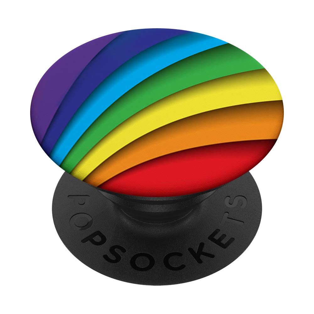 Cool Rainbow Pattern PopSockets PopGrip - Swappable Phone & Tablet Grip for Men, Teen Boys, Kids - Perfect Gift for Birthday, Christmas & Daily Use