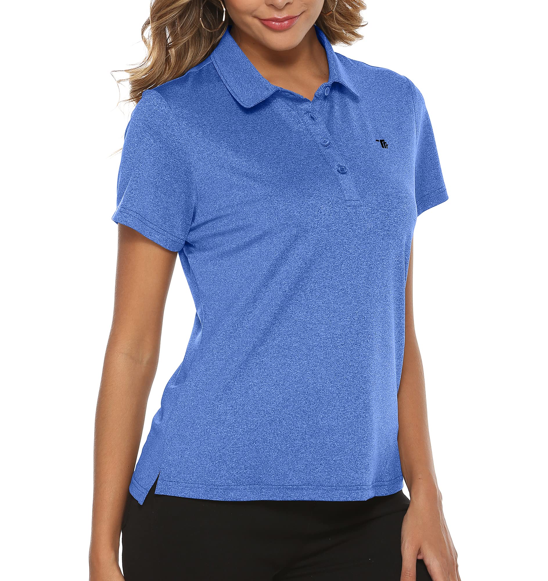 Women's Golf Shirts - Moisture Wicking Dry Fit Short Sleeve Collared Polo Tops for Comfort & Performance | Perfect for Golfing, Tennis & Outdoor Activities