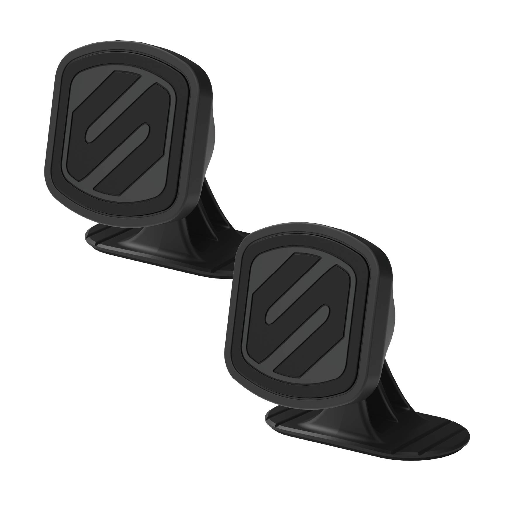 SCOSCHE MMD-2PKXCES0 MagicMount Select Universal Magnetic Phone Mount - 2 Pack, Black | Car Dashboard Phone Holder for iPhone, Samsung, GPS | Home, Office, Travel Use