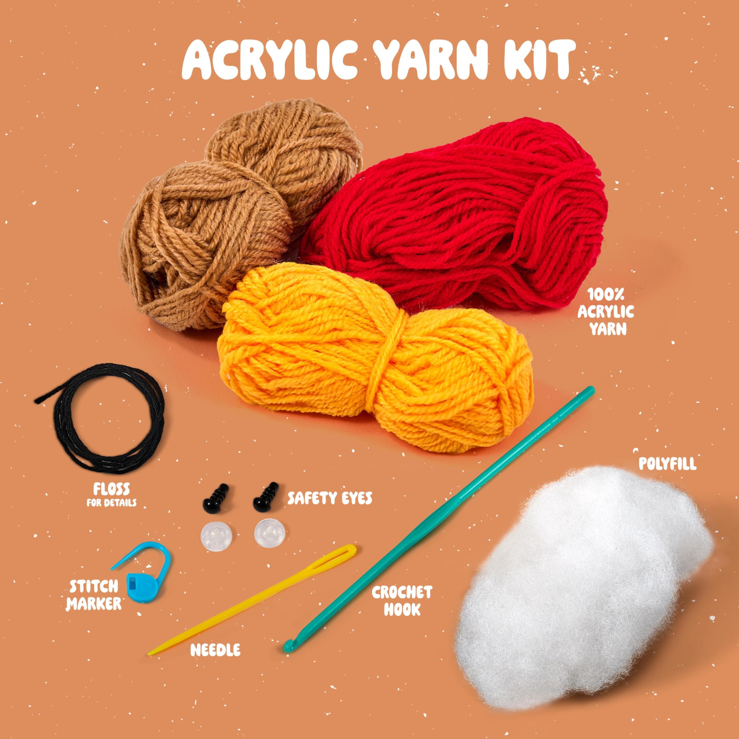 Bucilla Complete Crochet Kit - Pete The Pizza 5