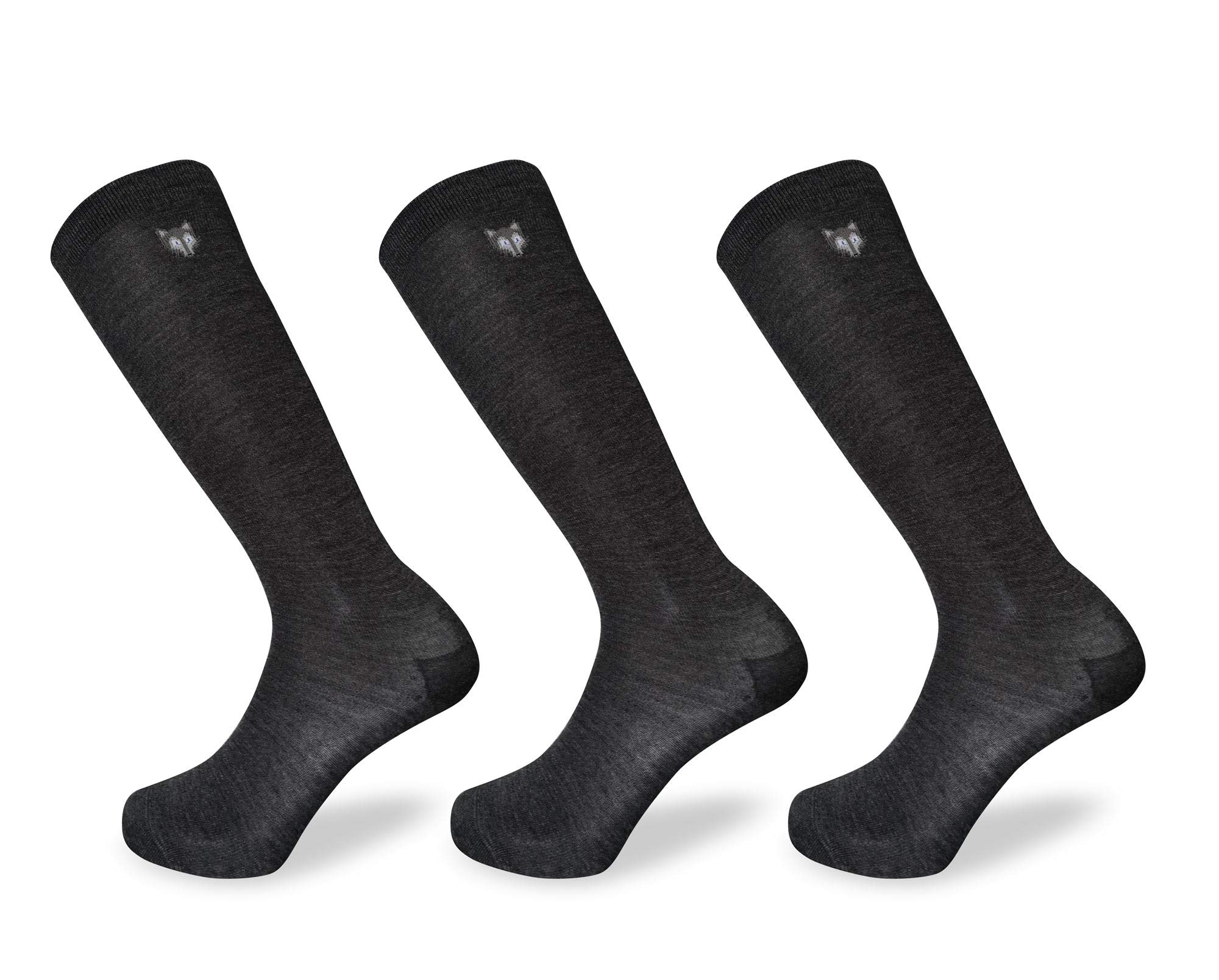 Premium 80% Wool Tundra Wolf Thermal Socks 3-Pack - Ultra Thin & Warm Winter Hiking Socks for Men & Women - Perfect for Outdoor Activities, Camping, and Cold Weather Adventures