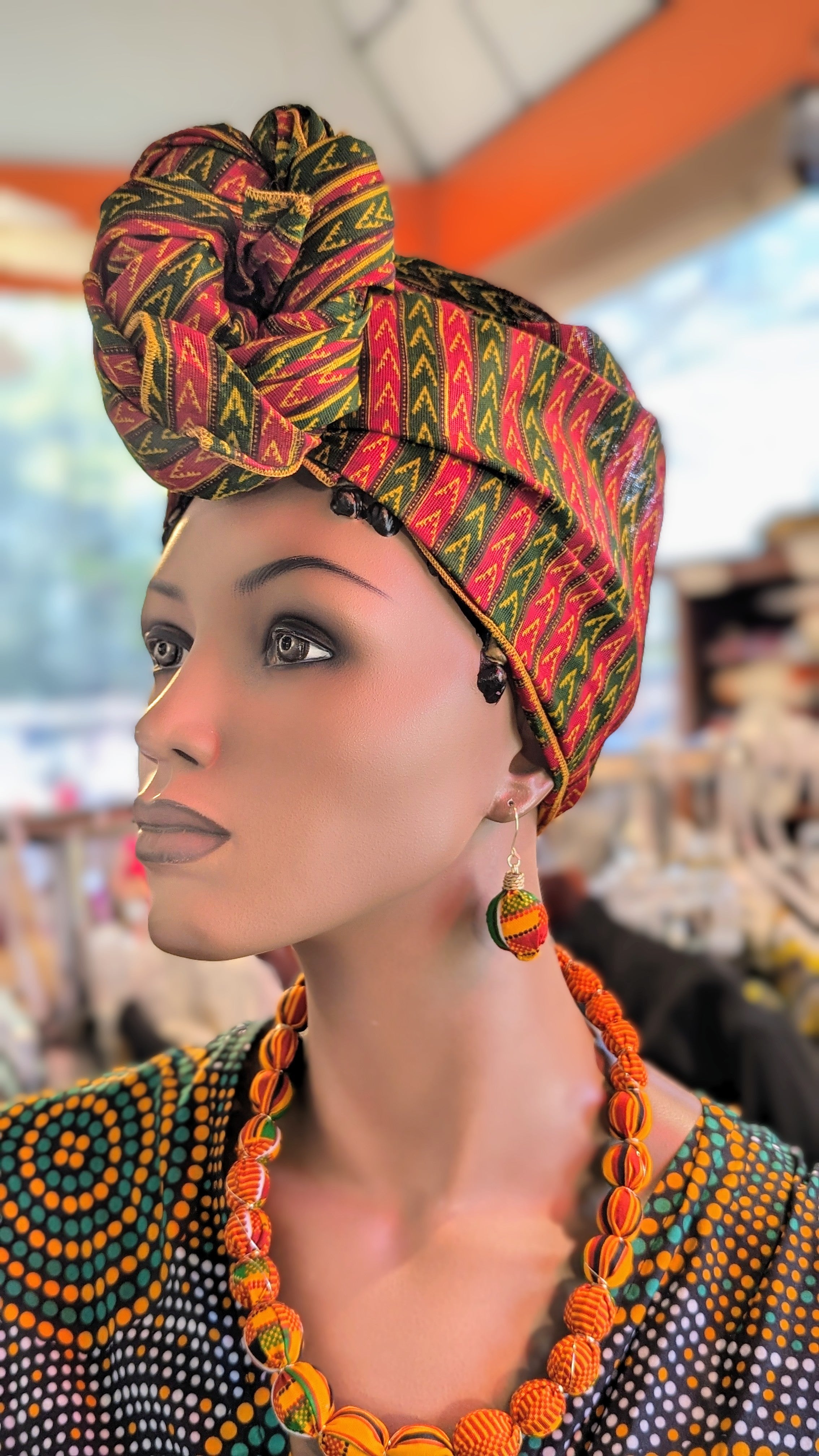Stylish African Print Ankara Kitenge Head Wrap by Dupsie - Fashionable Headscarf for Women | Perfect for Parties, Weddings & Everyday Wear