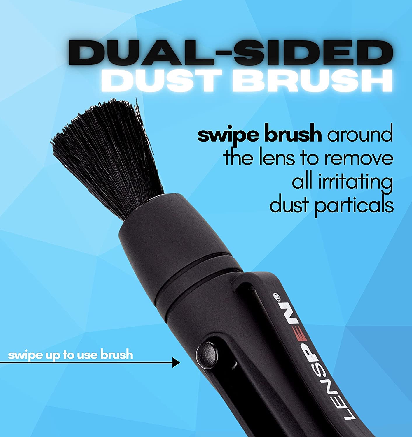 Original LensPen VR Headset Cleaning Kit - Black Carbon Fiber Cleaning Tool for Oculus, Valve Index, PSVR & HTC Vive - Removes Fingerprints, Dust & Grease - Anti-Fog Solution for Virtual Reality Goggles - Perfect for Gaming, VR Training & Home Entertainment Use