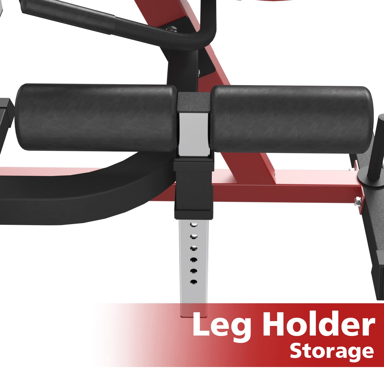 GMWD Leg Extension and Curl Machine for Home Gym - Adjustable Plate Loaded Leg Exercise Bench for Thigh Workouts - Lower Body Strength Training Equipment for Leg Rotary Extension and Curl - Perfect for Home Fitness, Weight Training, and Muscle Building