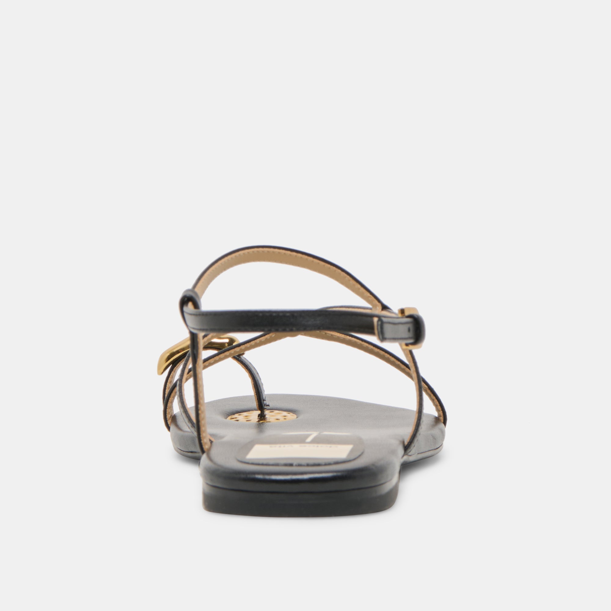 KESHA Women's Black Leather Sandals - Comfortable & Stylish for Summer, Beach, and Casual Outings