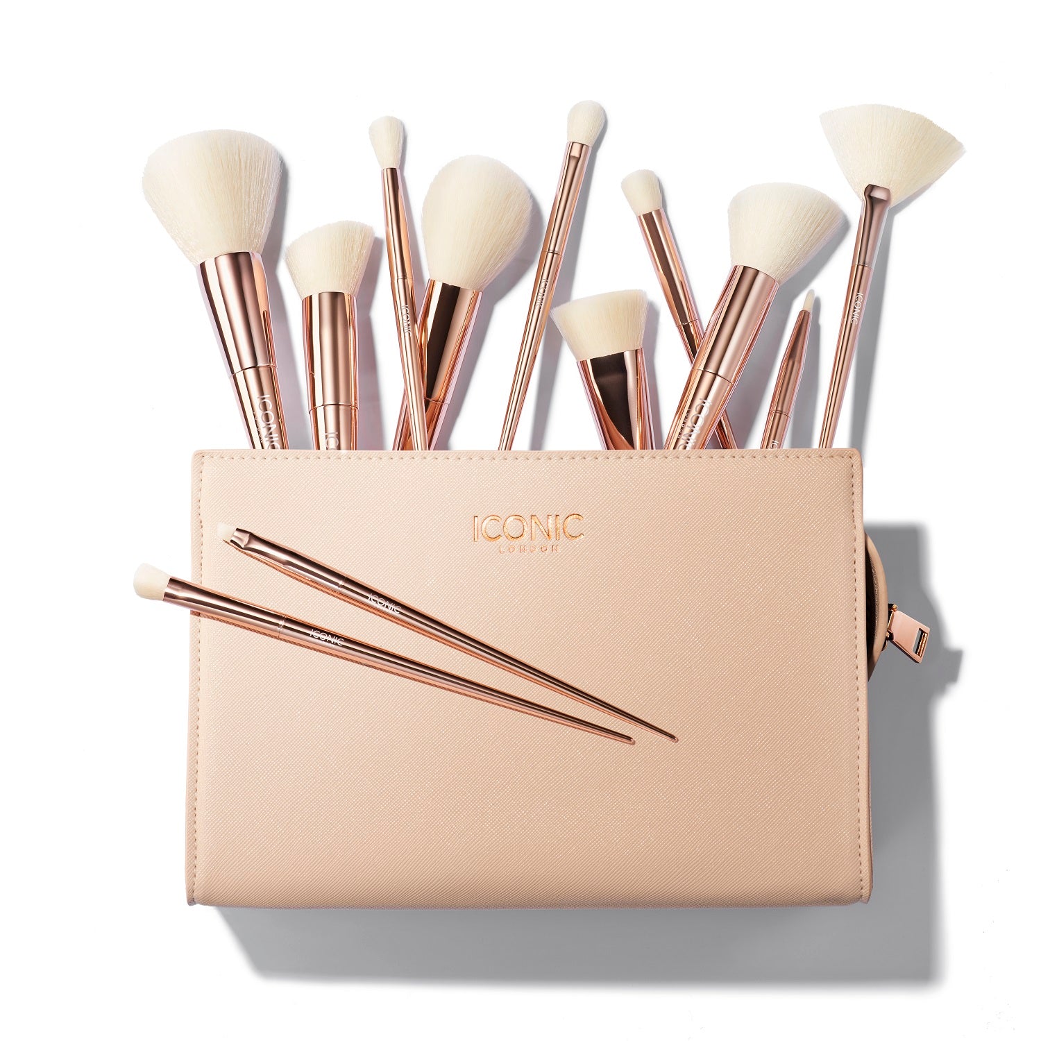 Ultimate Professional Makeup Brush Set - 12 Piece Vegan & Cruelty-Free Brushes for Flawless Face & Eye Makeup - Perfect for Beginners & Professionals | Home & Travel Use