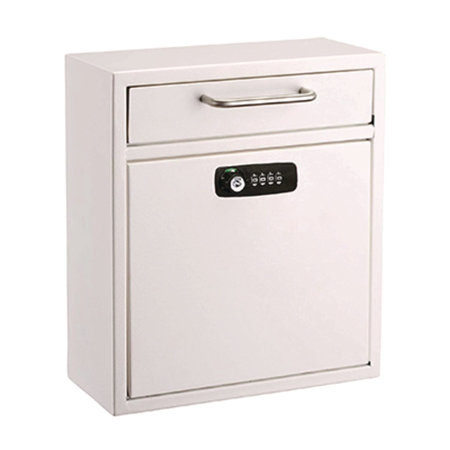 AdirOffice Medium Secure Drop Box - Wall Mounted Locking Mailbox with Key & Combination Lock - 10.51