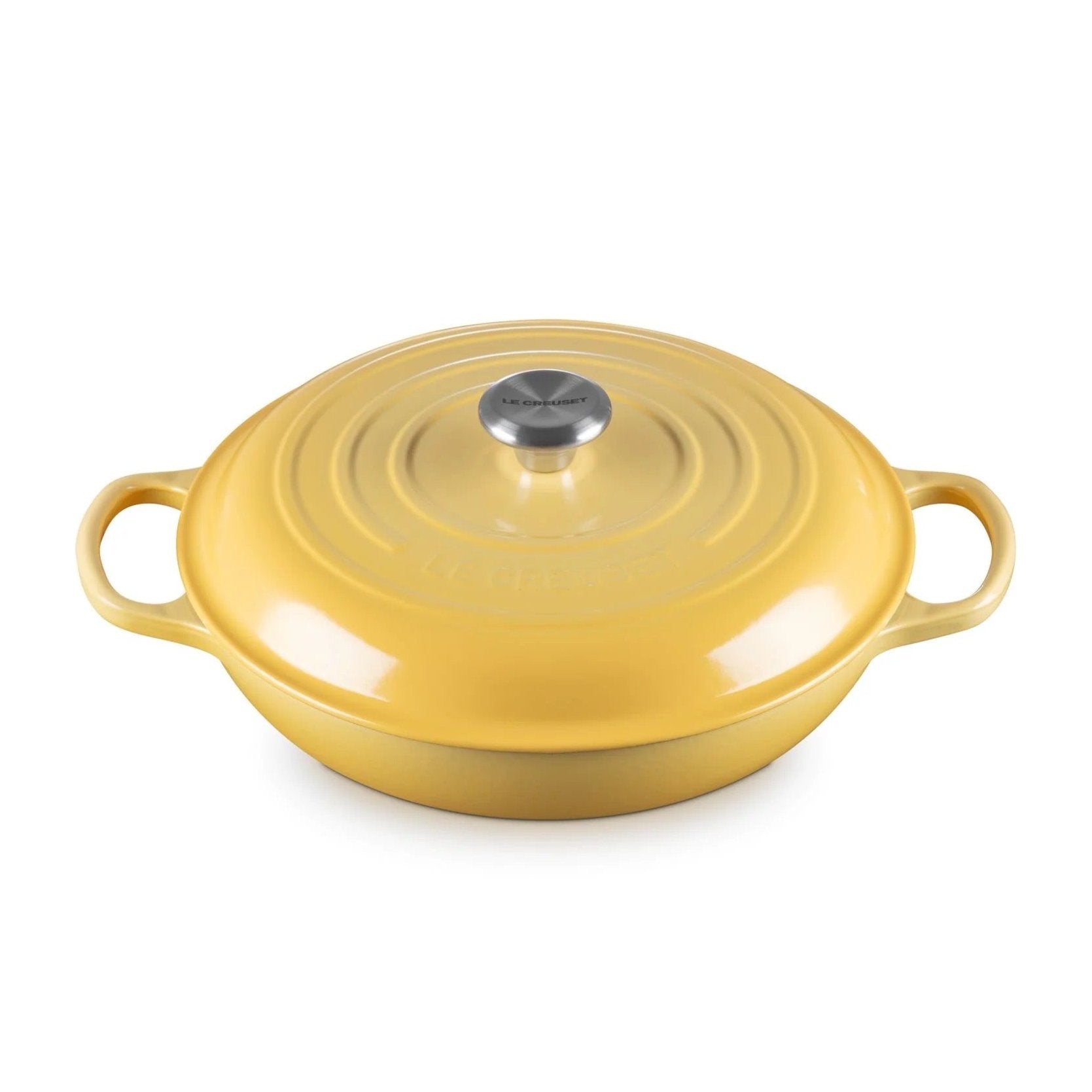 LE CREUSET 3.5L Enameled Cast Iron Braiser - Dutch Oven with Lid for Roasting, Baking & Slow Cooking - Perfect for Stovetop, Oven & Table Serving (Cerise)