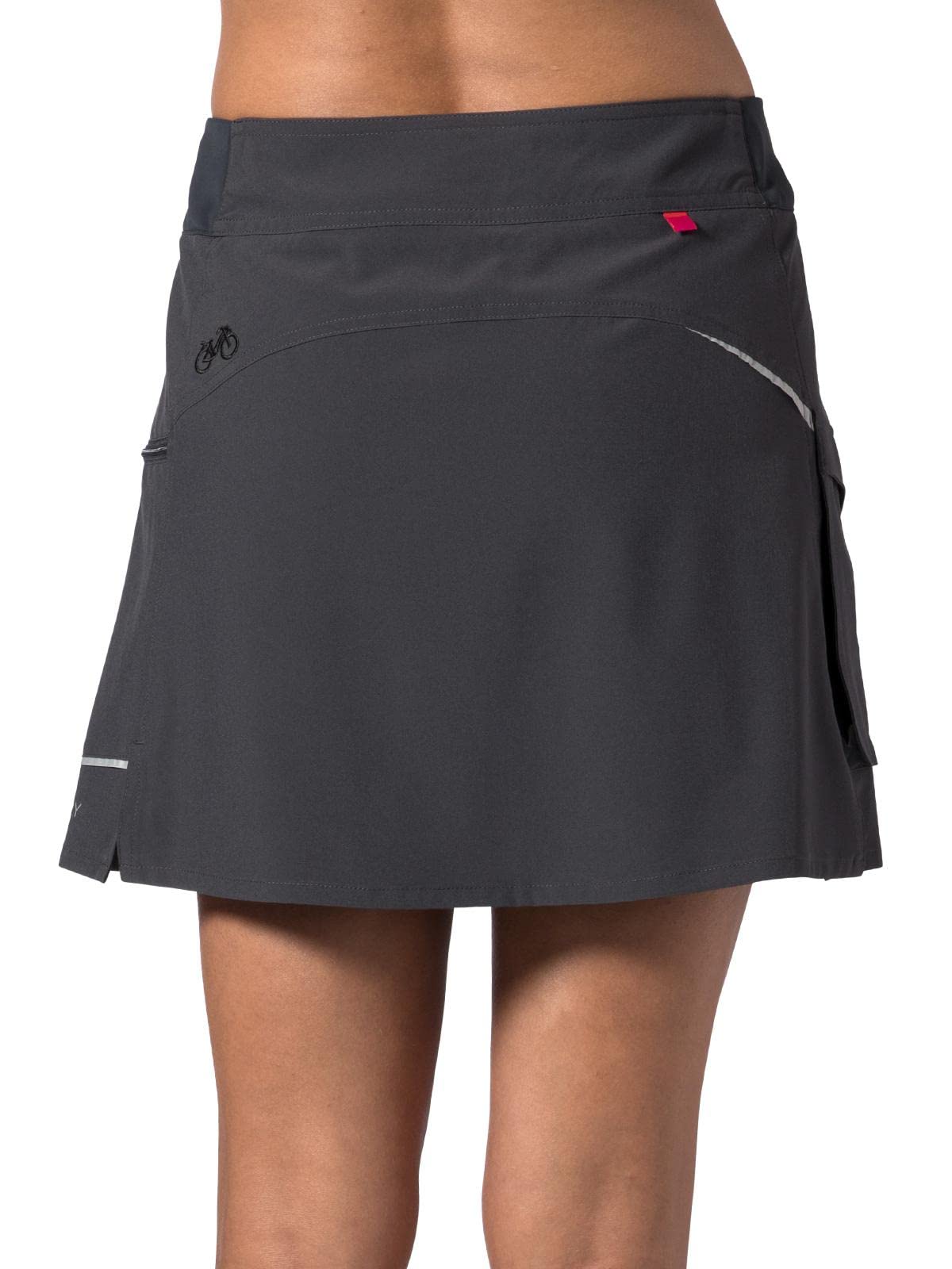 Terry Metro Solo Bike Skirt for Women - Cycling Wrap Skirt with Pockets - Active Athletic Running Golf Tennis Skirt - Perfect for Outdoor Sports & Casual Wear