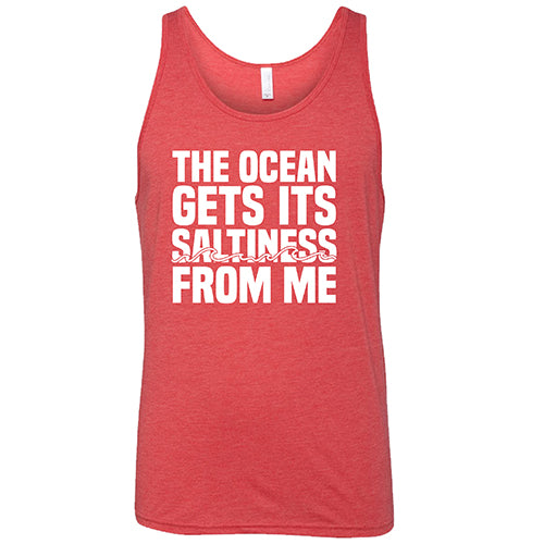 Unisex 'The Ocean Gets Its Saltiness From Me' Graphic Tee - Funny Beach Vacation Shirt for Summer Outings & Coastal Getaways