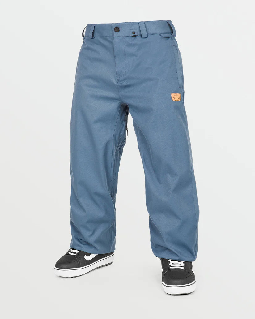 Volcom 2025 Arthur 20K Waterproof Snow Pants for Men - Insulated Winter Ski Pants, Windproof & Breathable - Perfect for Skiing, Snowboarding & Cold Weather Outdoor Activities (Indigo)