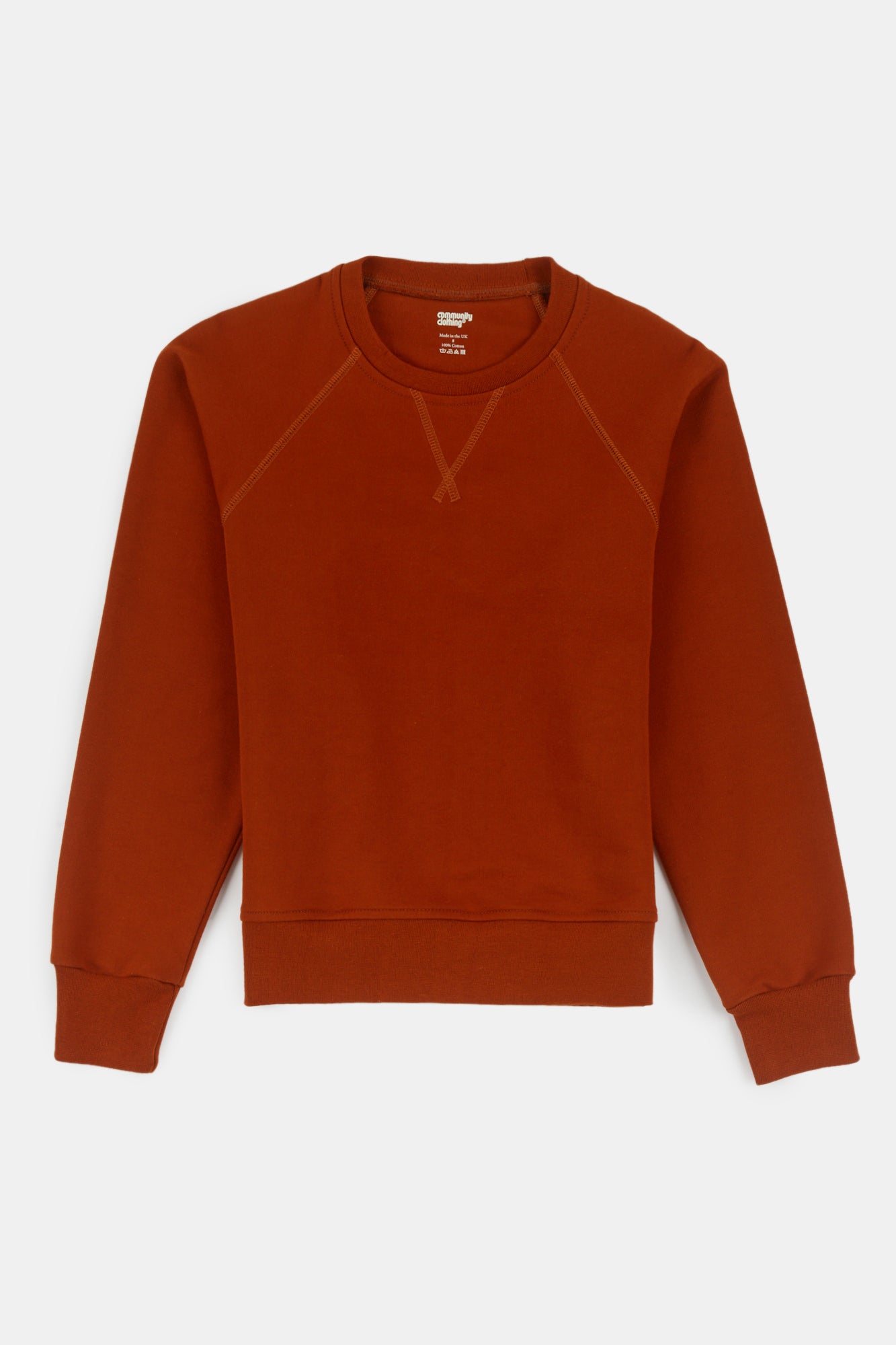 Men's Raglan Sweatshirt - Soft Cotton Blend Pullover in Warm Cinnamon Color | Casual Streetwear & Loungewear for Everyday Comfort