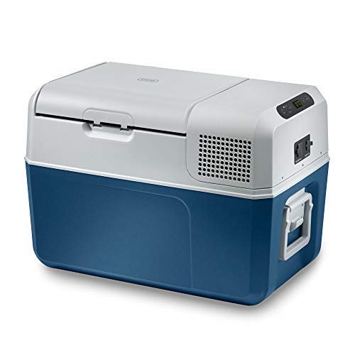 Mobicool MCF32 31L Portable Compressor Cooler - 41 Can Capacity, Energy Efficient, 12V/24V DC & 110-240V AC, Blue - Perfect for Road Trips, Camping & Outdoor Adventures