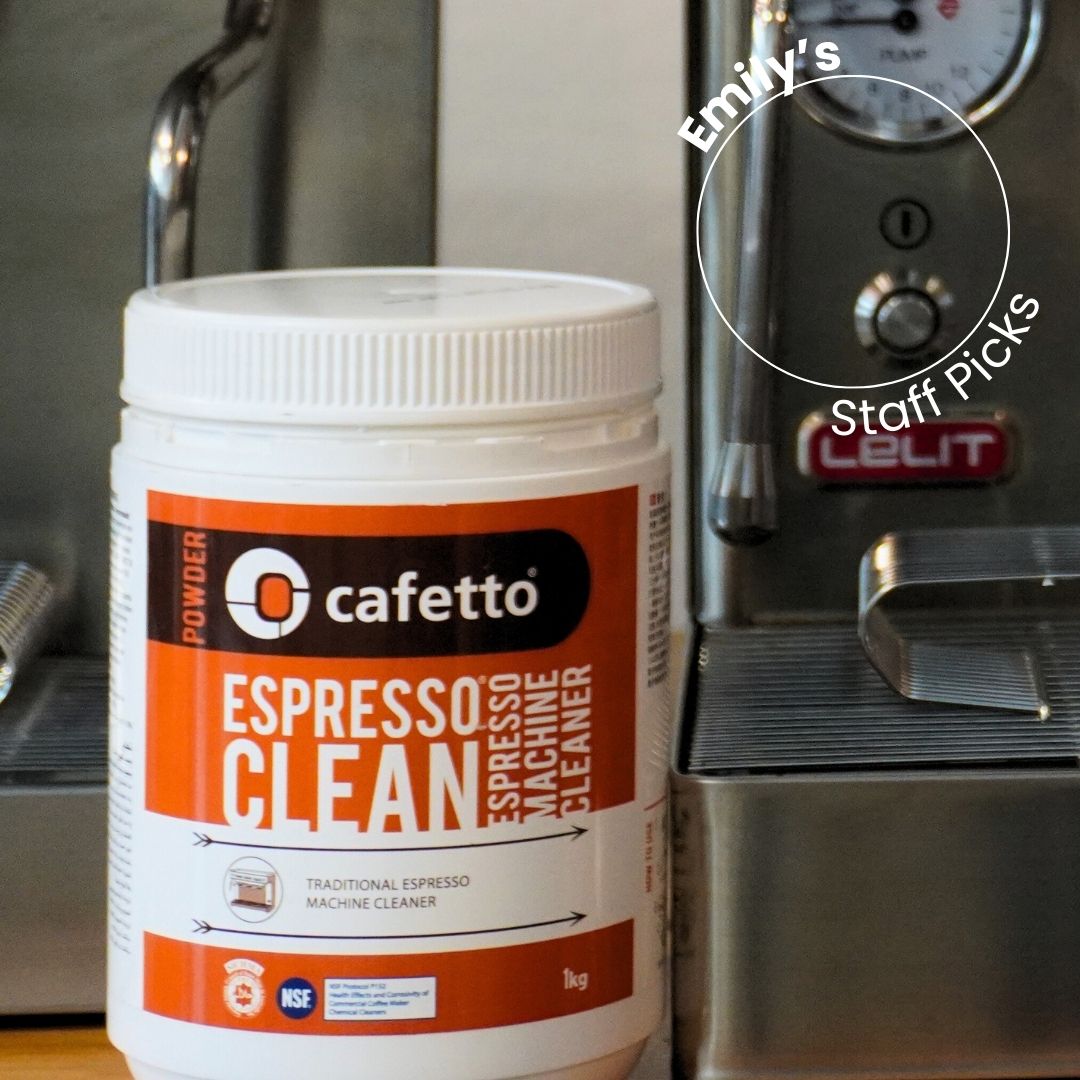 Cafetto Espresso Clean® Powder - Professional Espresso Machine Cleaner for Home & Commercial Use - Removes Coffee Oils & Residue - Perfect for Daily Cleaning & Maintenance