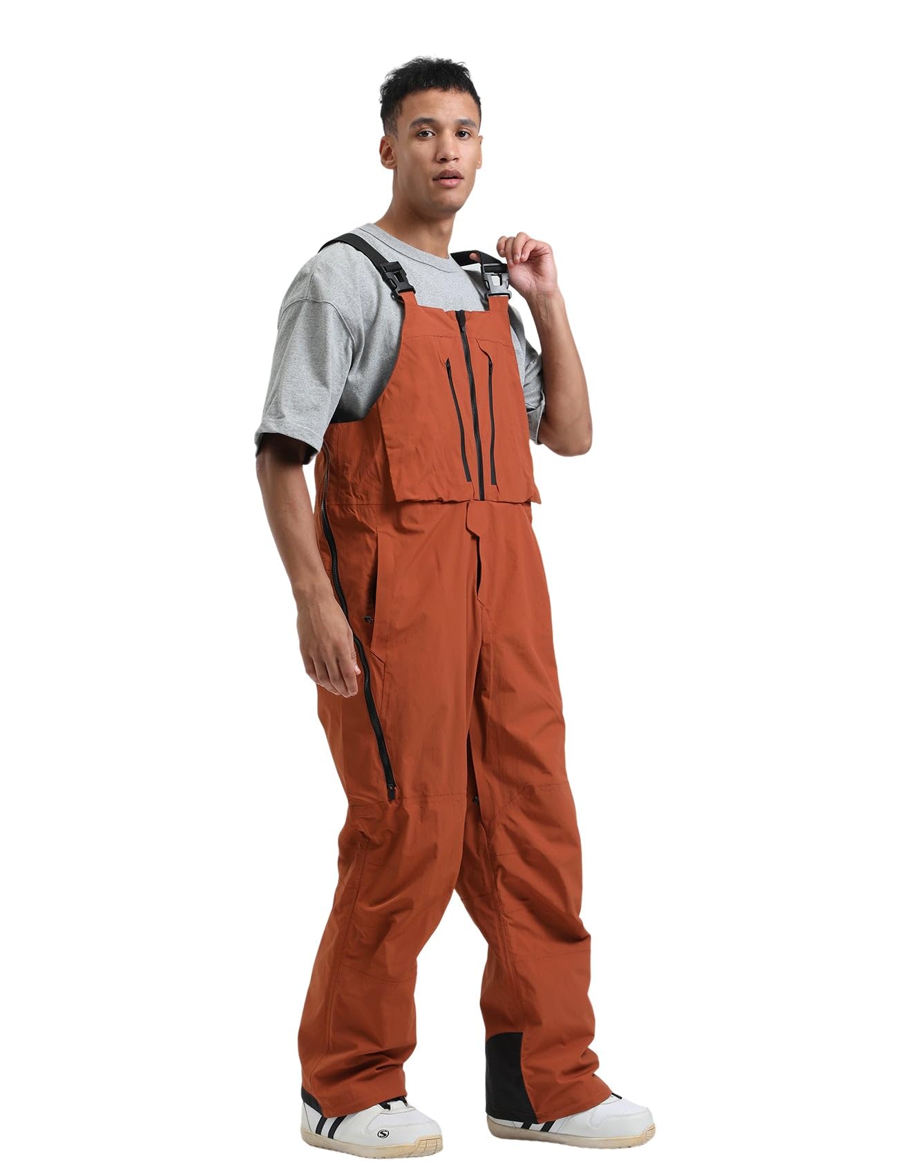 GSOU SNOW Men's & Women's Ski Bib Overalls - Waterproof Windproof Insulated Snowboard Pants for Winter Sports | Warm Snowboarding, Skiing & Outdoor Activities