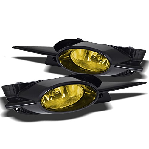 AKKON JDM Yellow Bumper Fog Lights Kit for Honda Civic Coupe - Includes Driver/Passenger Lamps, Bulbs & Switch - Perfect for Night Driving and Low Visibility Conditions