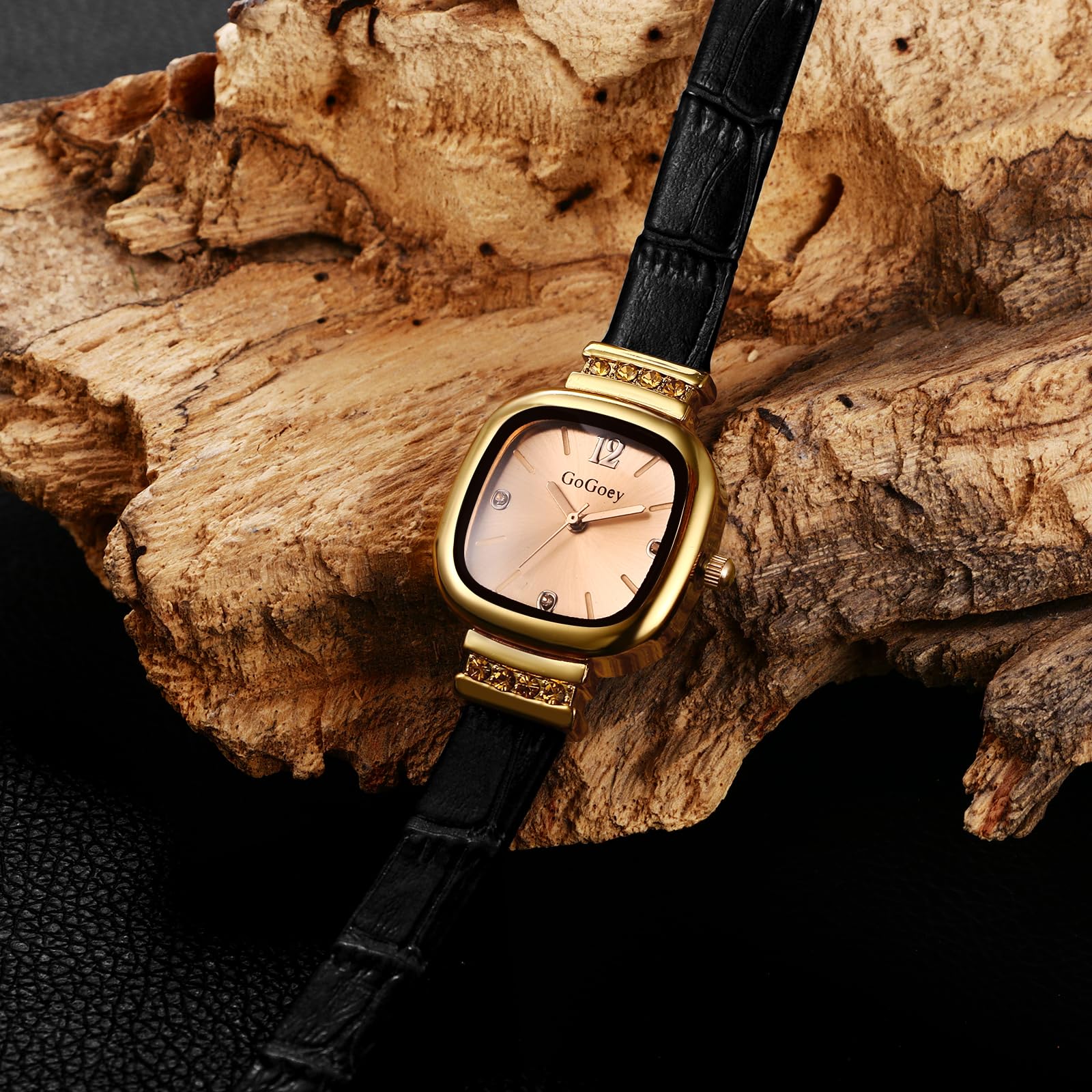 Avaner Women's Leather Watch - Slim Strap, Small Face Analog Quartz Wristwatch for Ladies | Elegant Dress Watch for Office, Party & Everyday Wear