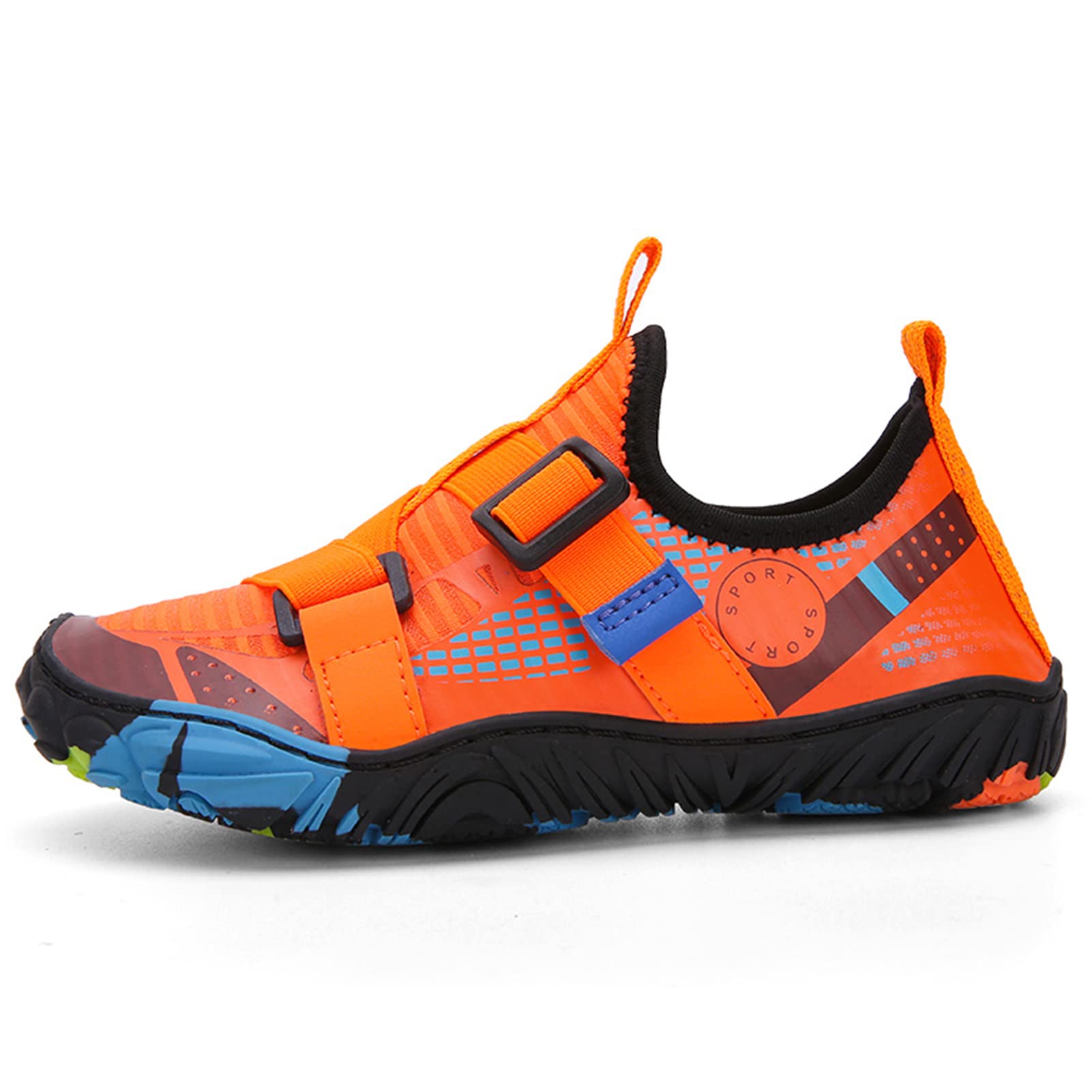 UMANPOO Kids Water Shoes for Boys & Girls - Barefoot Slip-On Sneakers for Swimming, Beach, Running, Hiking & Gym - Non-Slip Aqua Shoes for Summer Water Activities & Outdoor Sports