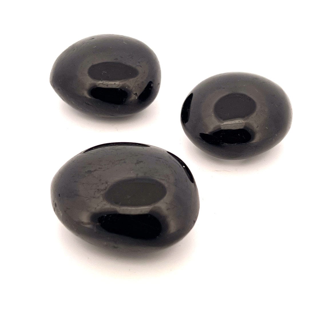 Black Tourmaline Palm Stone - Natural Healing Crystal for Stress Relief & Energy Protection | Perfect for Meditation, Reiki & Home Decor