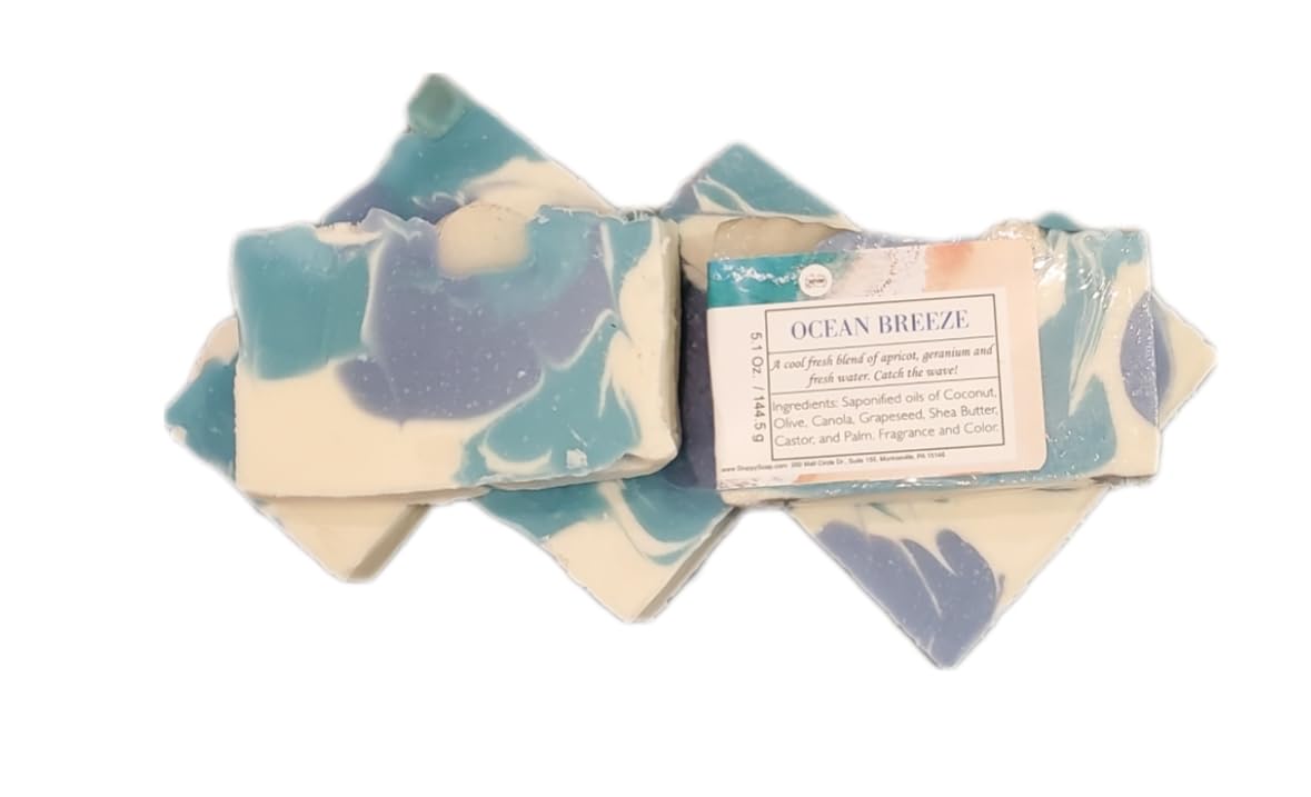 Natural Ocean Breeze Handmade Soap - Refreshing & Moisturizing for Sensitive Skin | Perfect for Daily Use, Spa Days & Relaxing Bath Time