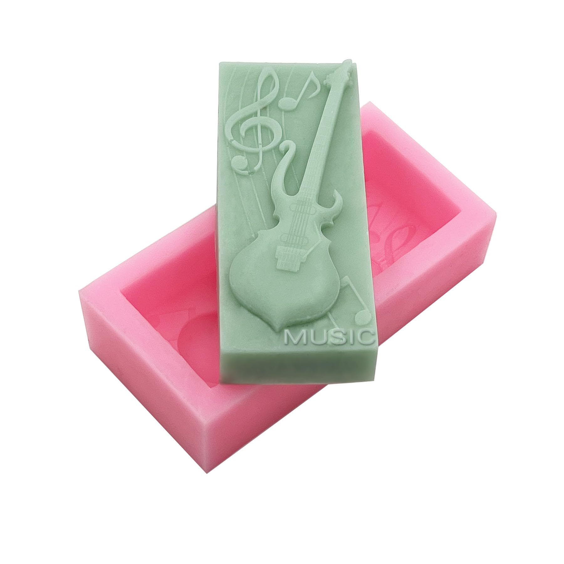 Premium Bass Electric Guitar Silicone Molds for Soap, Candle, Resin & Art Crafts - DIY Home Decor, Gift Making & Creative Projects