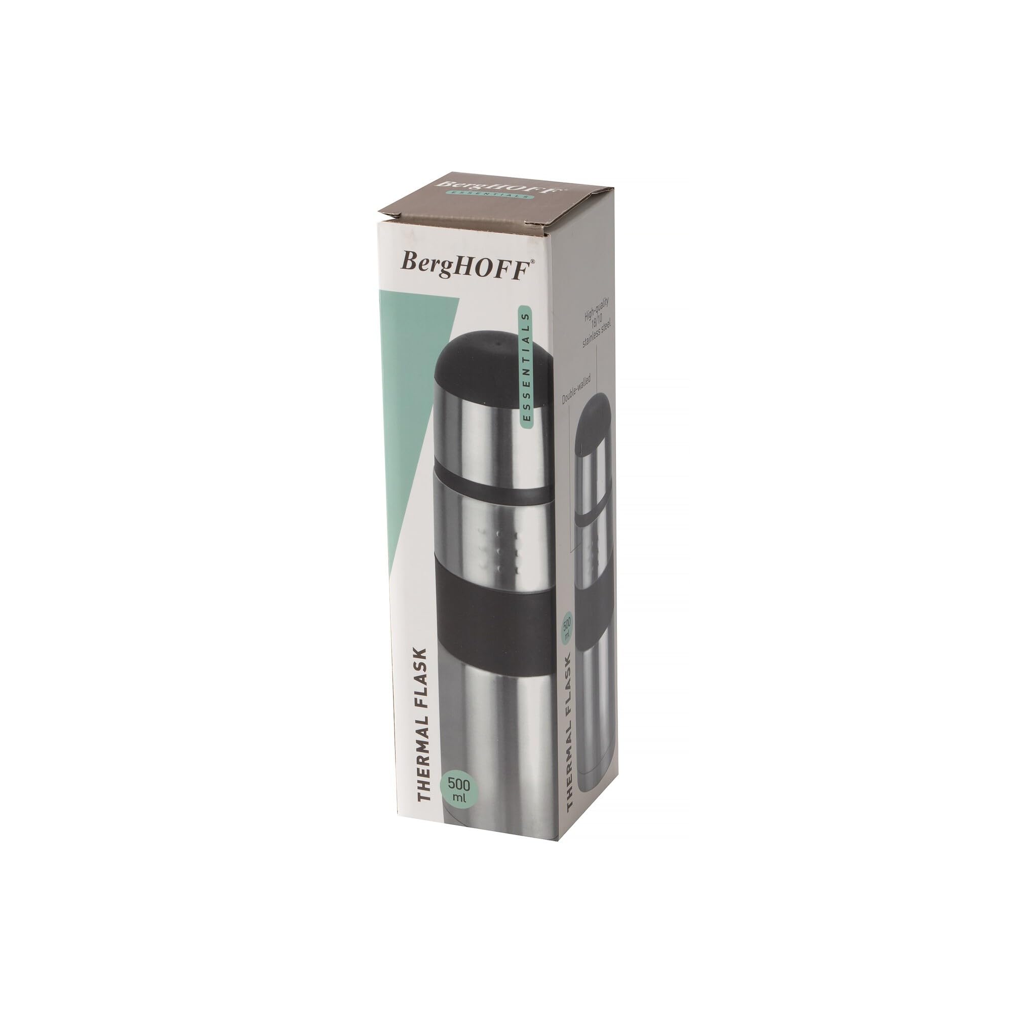 BergHOFF Orion 18oz Silver Vacuum Flask for Travel & Outdoor