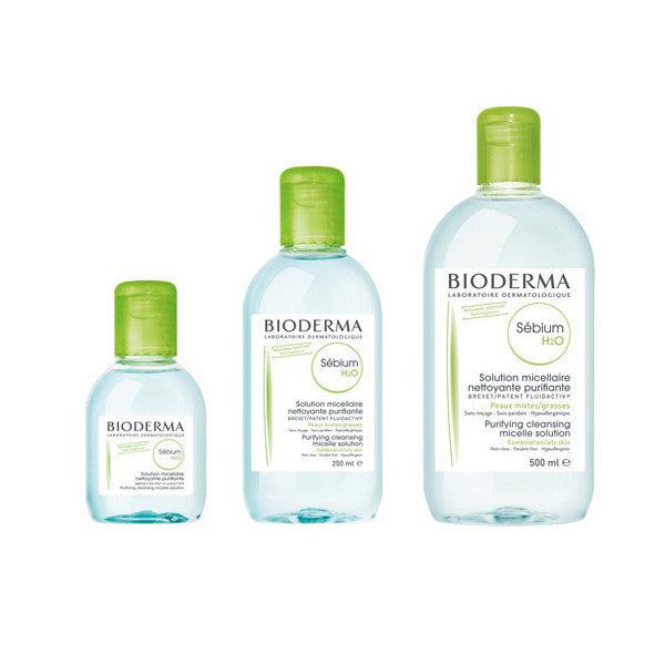 Bioderma Sebium H2O Micellar Water - Oil-Free Makeup Remover & Face Cleanser for Sensitive Skin | Perfect for Daily Skincare & Travel Essentials