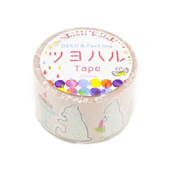Bear Bear Sweets Kraft Tape - 1.5 Inch Wide Decorative Washi Tape for Scrapbooking, Gift Wrapping, Journaling & DIY Crafts - Adhesive Paper Tape for Home, Office & School Projects