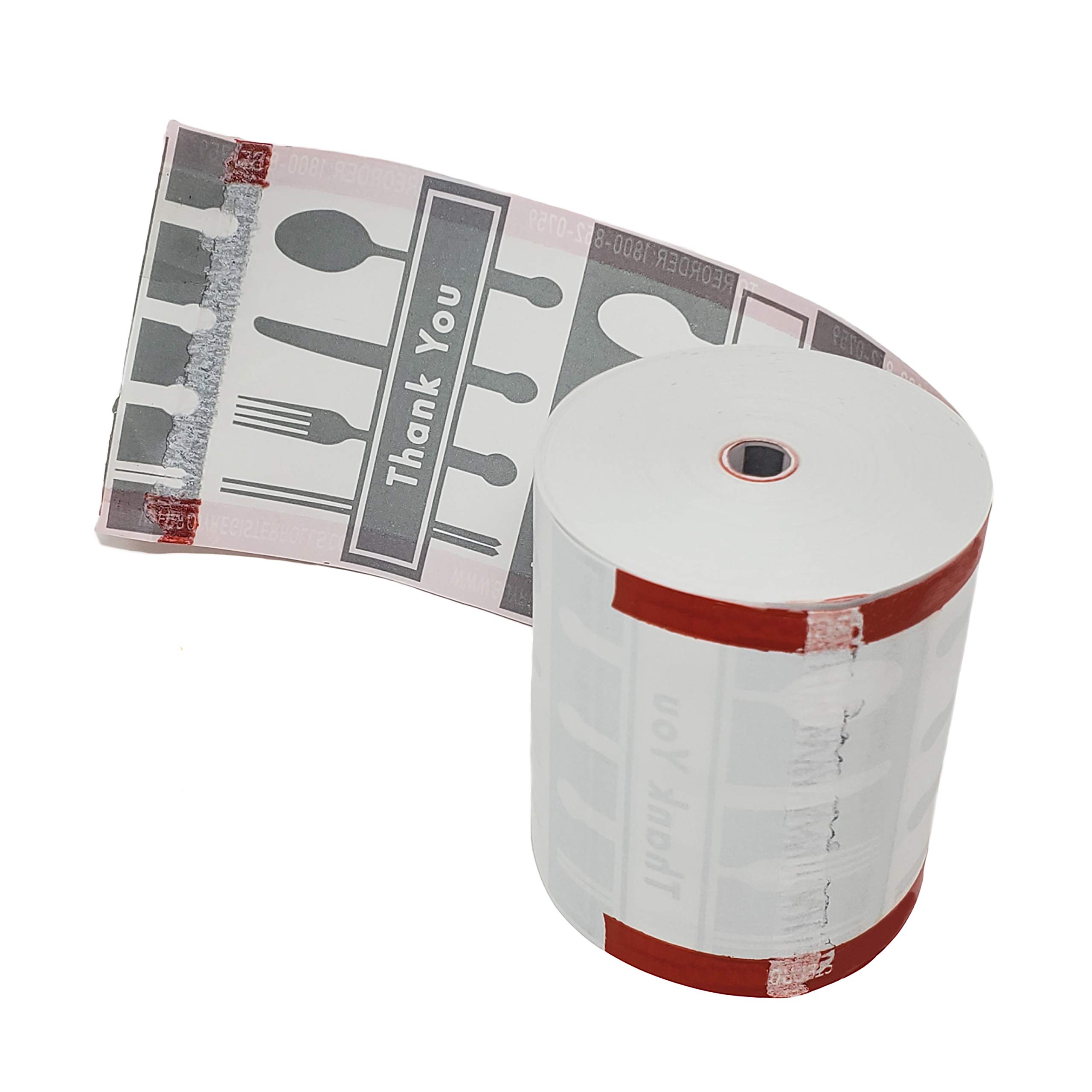 50 Pack Thermal Register Rolls - 3 1/8