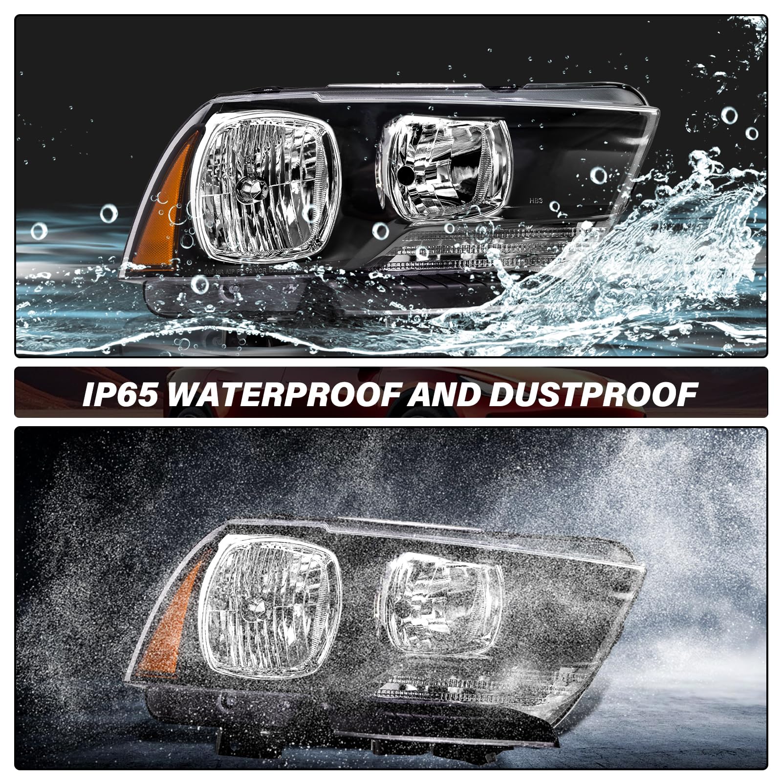 BRYGHT Headlight Assembly for 2011-2014 Dodge Charger - Driver & Passenger Side Replacement - High Performance LED Headlights for Night Driving & Enhanced Visibility