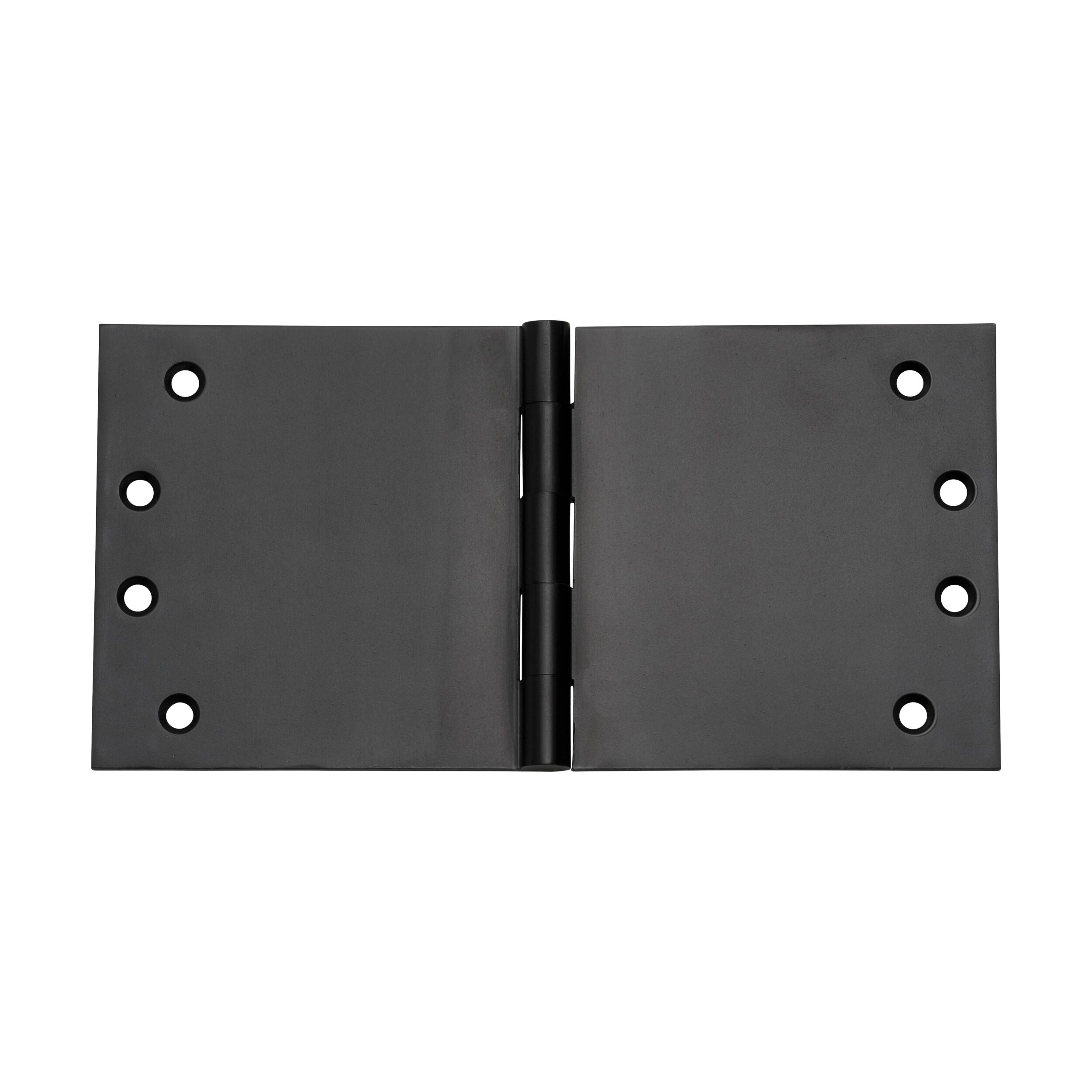 2993 Hinge Broad Butt Matte Black H100xW200mm - Heavy Duty Cabinet & Furniture Door Hinges for Kitchen, Wardrobe, and DIY Projects
