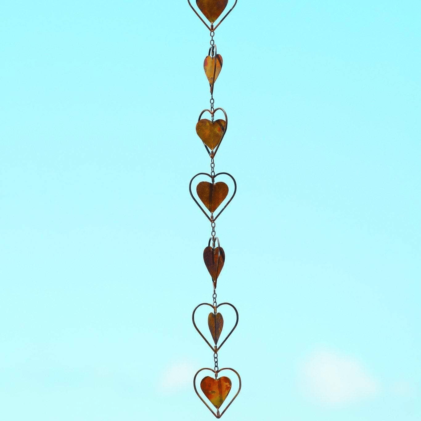 Flamed Hearts Ornament - Handcrafted Glass Christmas Tree Decorations for Holiday Home Decor | Perfect for Xmas Gifts, Fireplace Mantel & Festive Party Decor