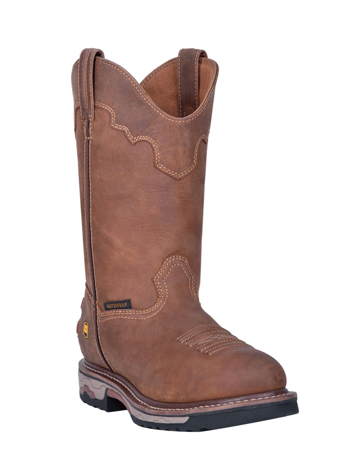 Dan Post DP69502 Men's Waterproof Western Work Boots - Durable Leather Construction, Comfortable for All-Day Wear - Perfect for Ranch Work, Hiking & Outdoor Activities