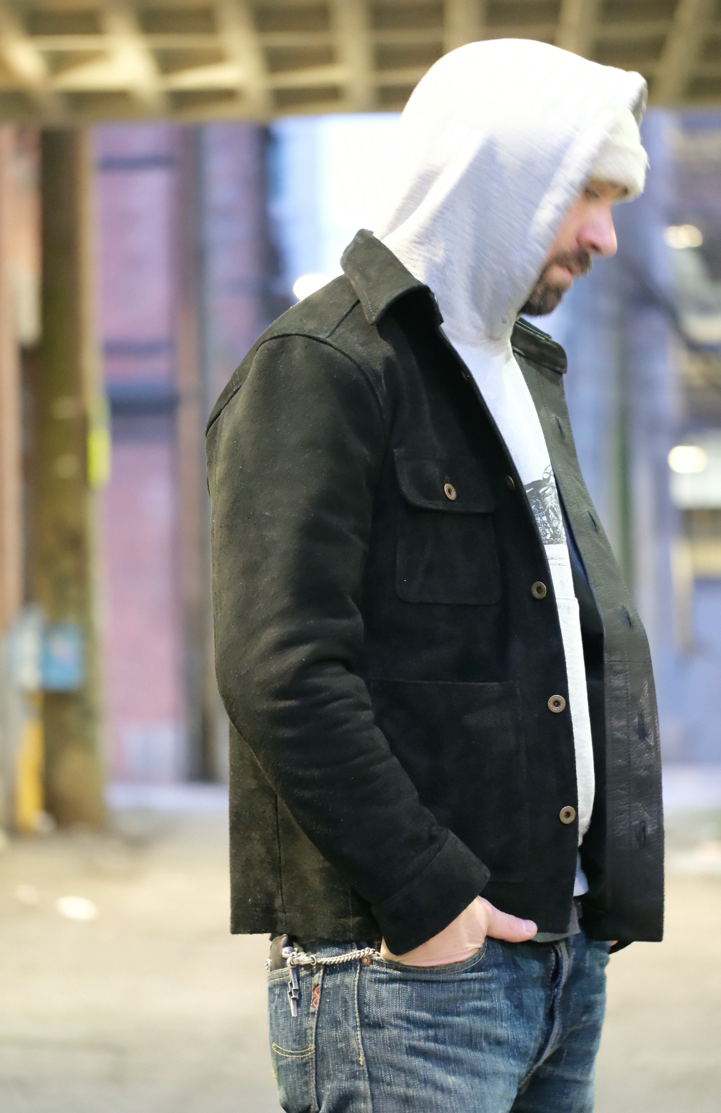 The Shop Vancouver Chore Shirt - Men's Workwear Shirt in Black | Durable Steer Rough Out Fabric for Outdoor Work & Casual Wear