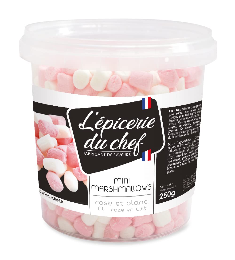 Premium Mini Marshmallows 250g - Perfect for Hot Chocolate, Baking & Campfire S'mores