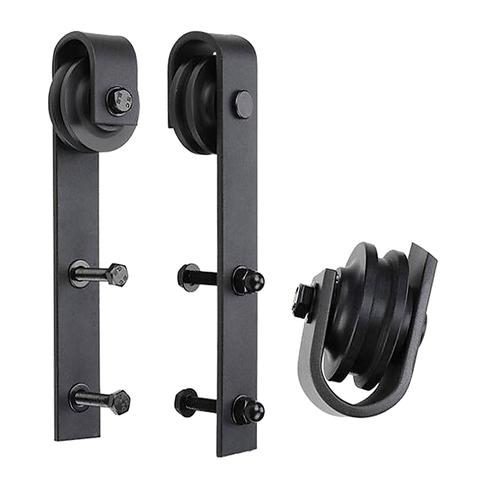 1.8m Heavy Duty Sliding Barn Door Hardware Kit - Durable & Sturdy for Modern Farmhouse, Bedroom, Closet, and Office Doors