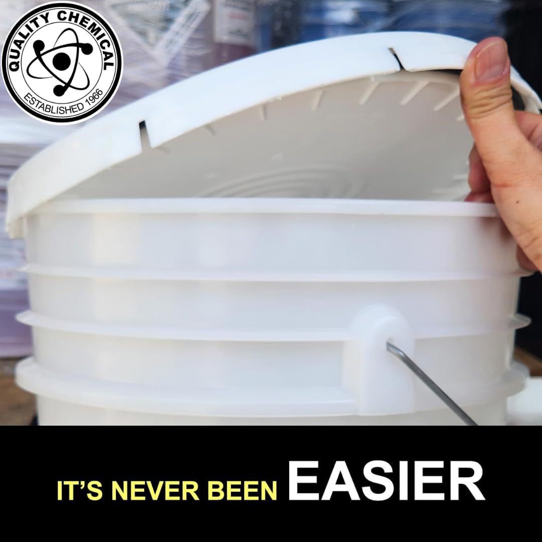 Premium Sodium Hydroxide (Caustic Soda Beads) 99% Pure - 40LB Pail for Soap Making, Drain Cleaning & Industrial Use | High-Quality Lye for DIY, Home & Commercial Applications