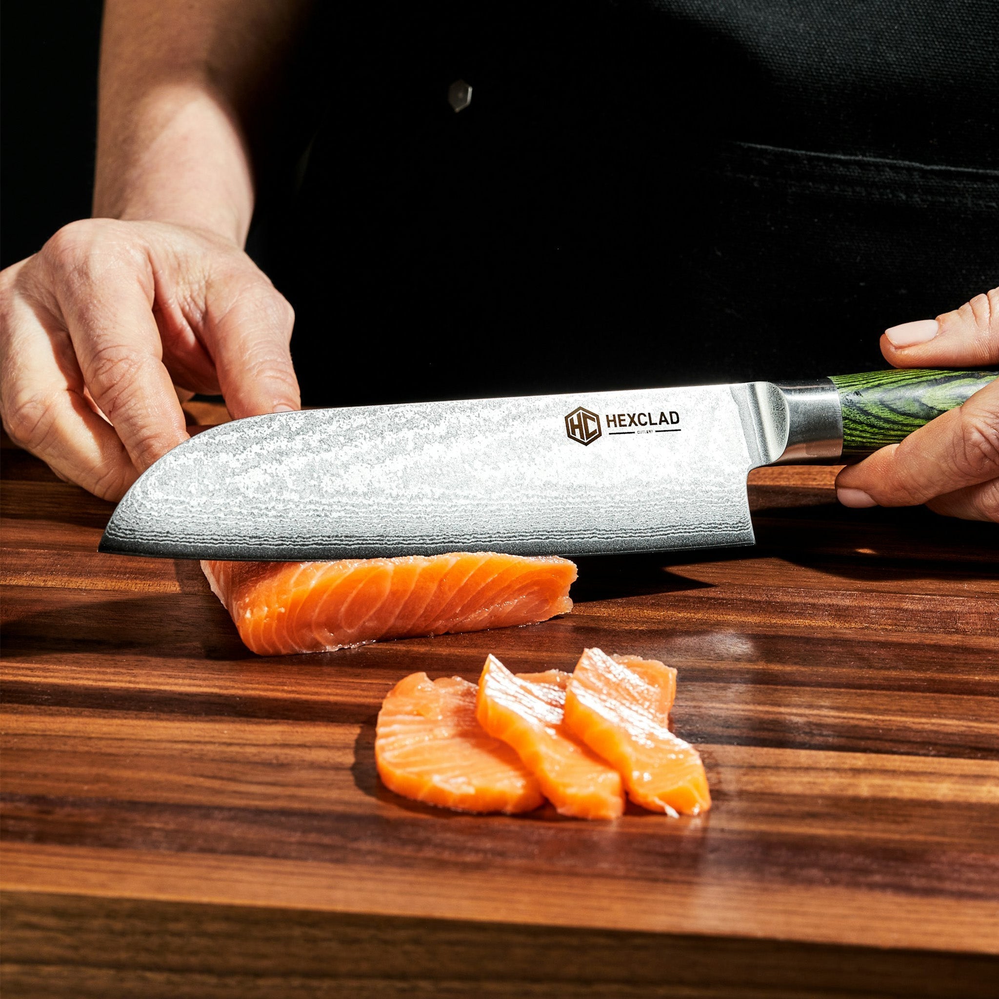 Premium Damascus Steel 18cm Santoku Knife - Japanese Kitchen Chef Knife for Professional Cooking, Slicing, Dicing & Chopping - Perfect for Home Chefs & Culinary Enthusiasts