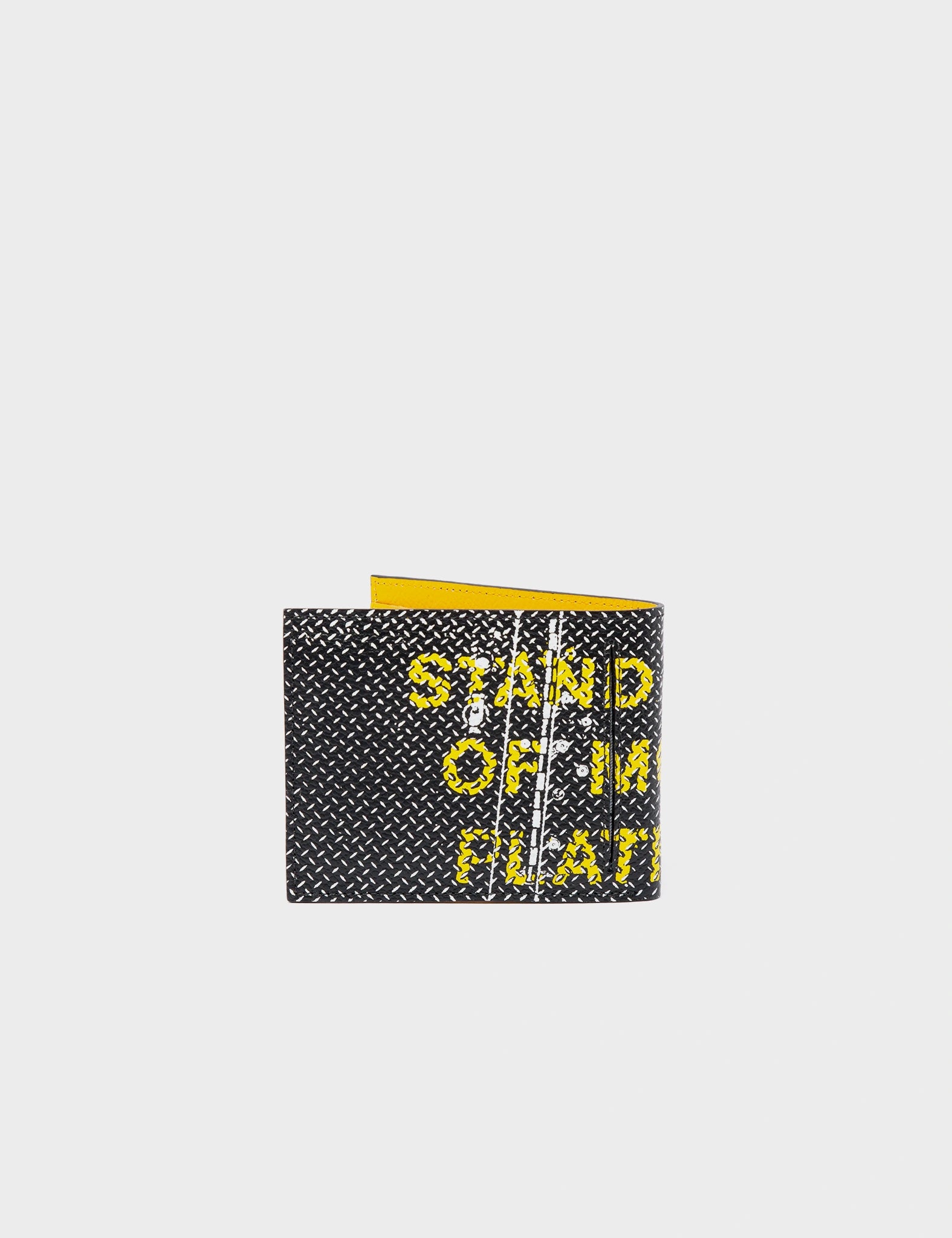 Felicia Black Leather Bifold Wallet with Subway Platform Print - Stylish RFID Blocking Wallet for Men & Women - Perfect for Travel, Commuting and Everyday Use