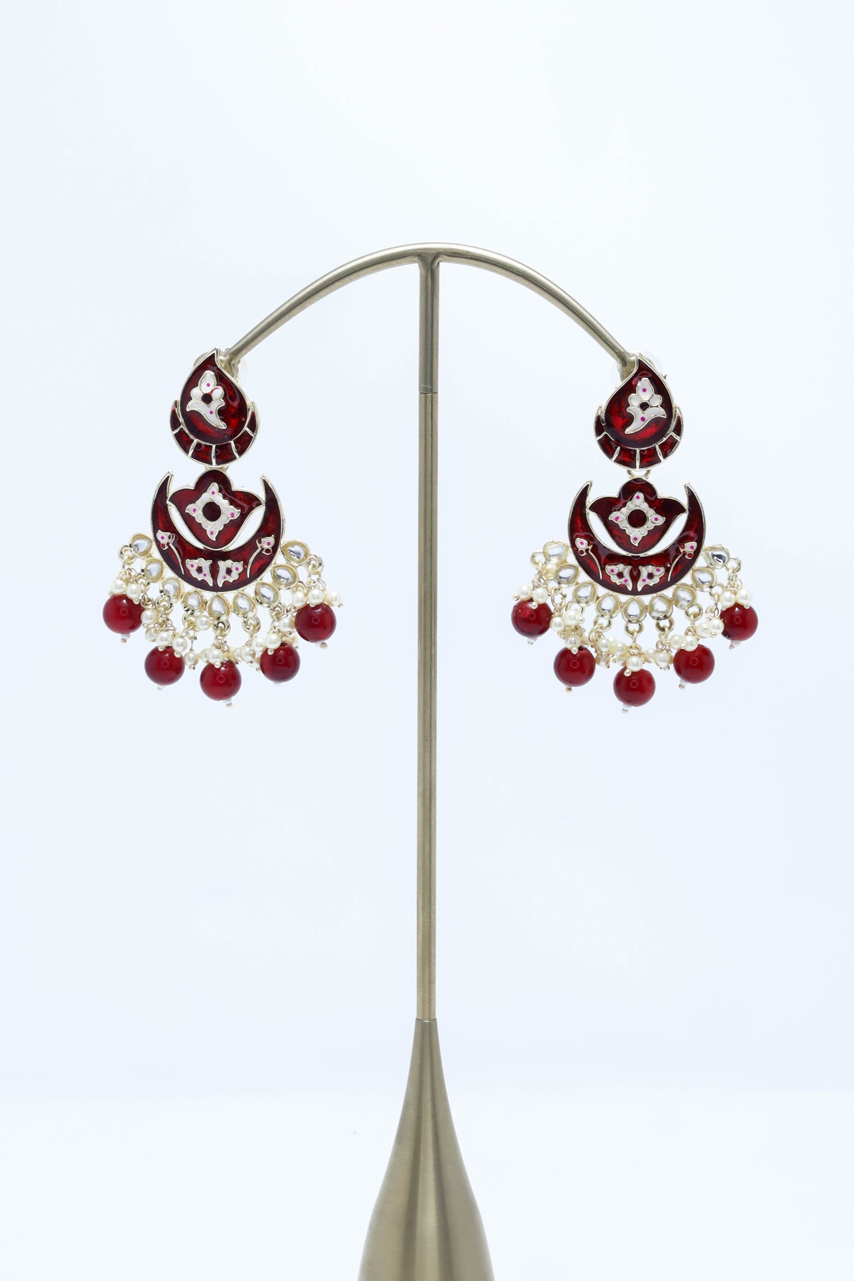 Exquisite AVANI MEENAKARI EARRINGS - Handcrafted Indian Jewelry for Women | Traditional Ethnic Boho Accessories | Perfect for Weddings, Parties & Festive Occasions