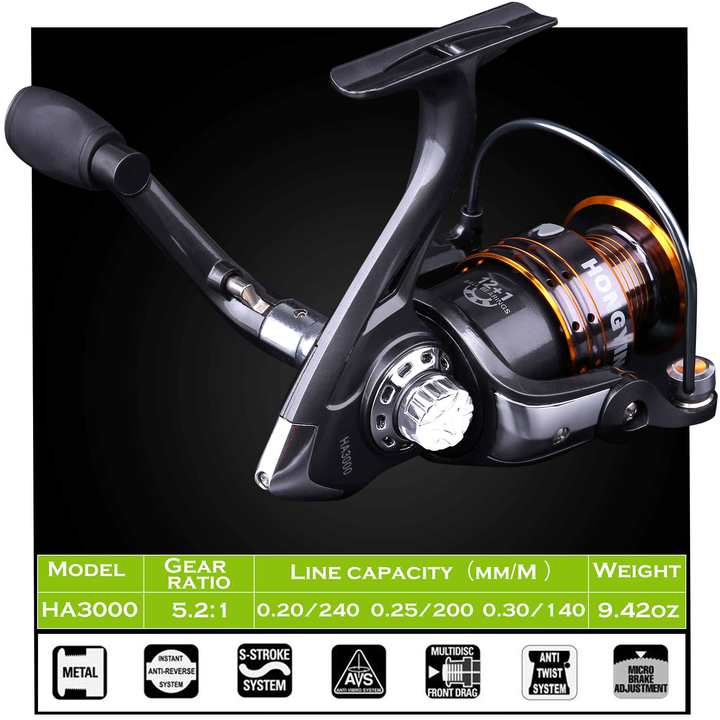 PLUSINNO Fishing Rod and Reel Combos Kit - 212Pcs Complete Saltwater & Freshwater Fishing Tackle Set with Tackle Box | Ideal for Bass, Trout, and Offshore Fishing Trips