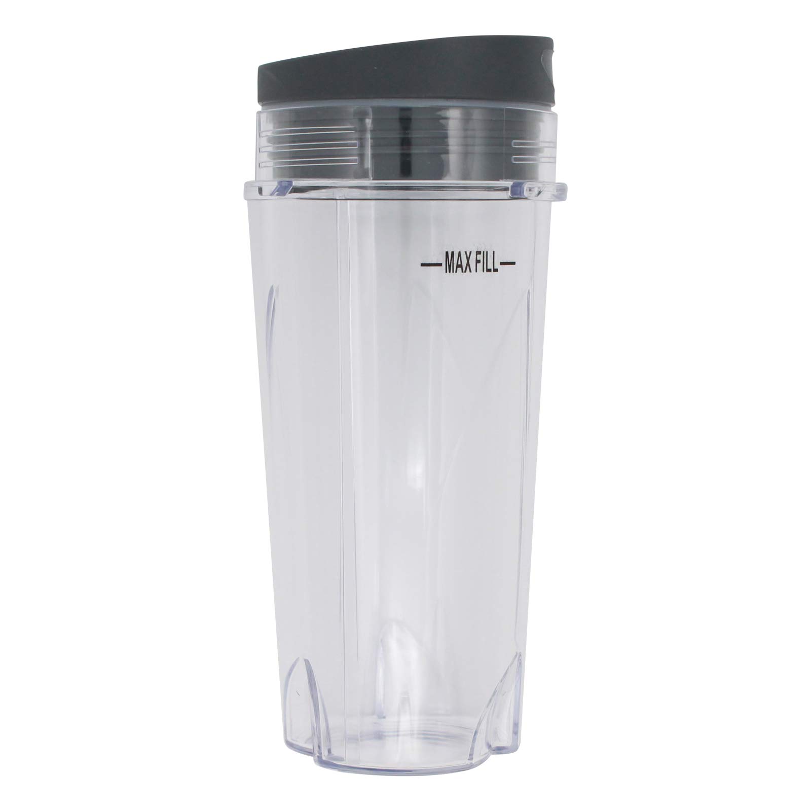 4 Pack Replacement 16 oz Cups for Ninja BL660 BL663 BL740 BL770 BL771 BL772 BL780 BL810 BL820 BL830 Blenders - Perfect for Smoothies, Protein Shakes & Meal Prep