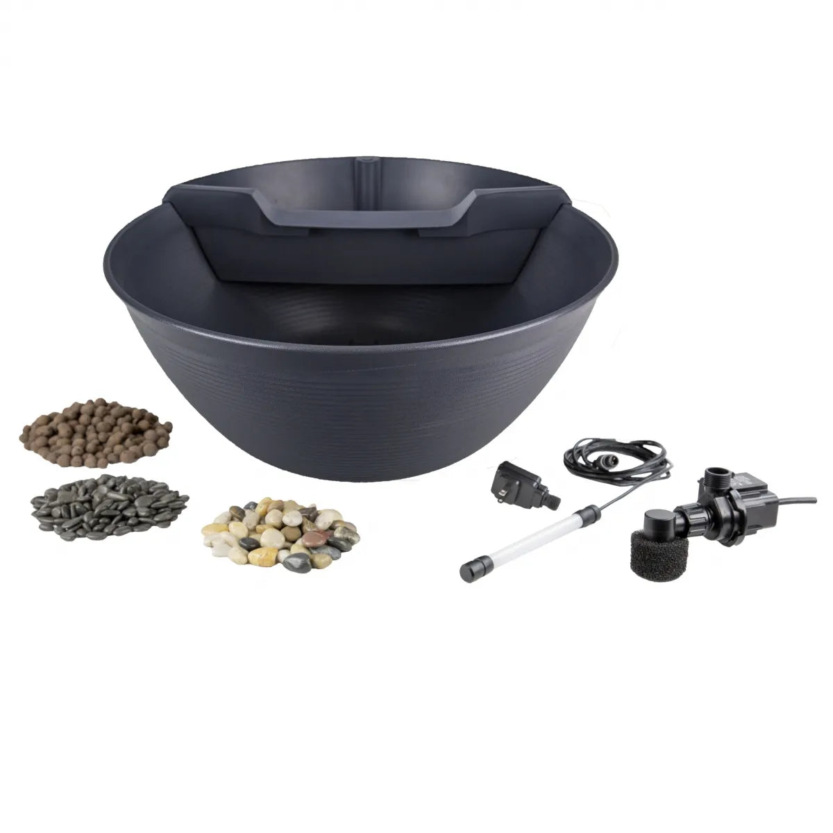 AquaGarden Mini Pond Kit - Small Water Garden Kit for Outdoor & Indoor Use | Perfect for Patio, Balcony, or Tabletop Decoration