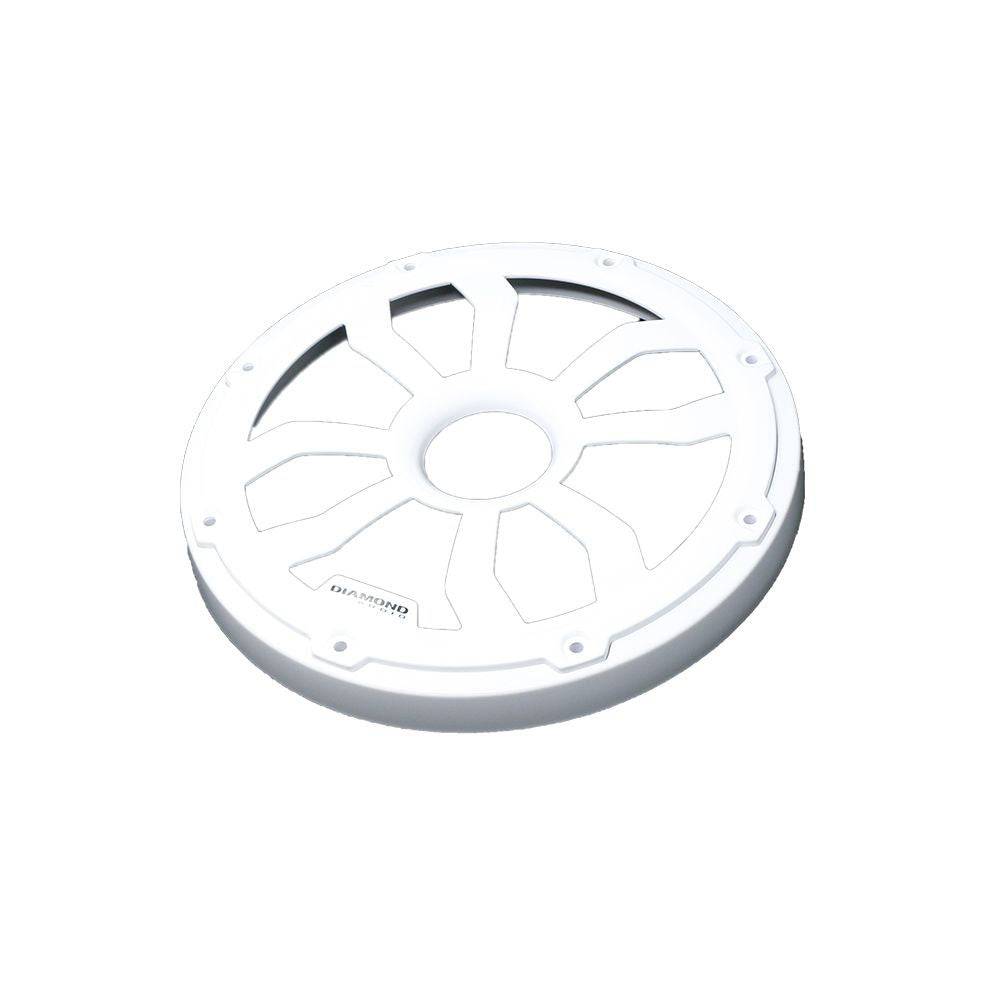 Diamond Audio HXM65FWW 6.5 Inch Flush Mount Speaker Grills - Pair (White) - Powder Coated Steel - Perfect for Car Audio & Home Theater Systems