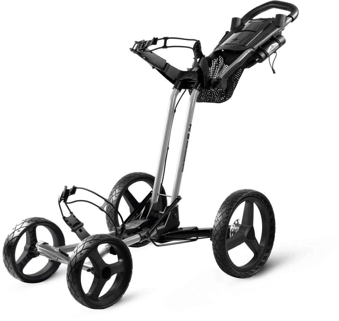 Sun Mountain PX4 Trundler Golf Cart - Lightweight & Durable Push Cart for Golfers - Perfect for Golf Courses, Tournaments & Practice Rounds